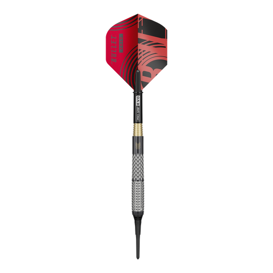 Target Stephen Bunting GEN5 Void Softdarts - 18g Target Stephen Bunting GEN5 Void Softdarts - 18g Darts werden dargestellt. Das Bild zeigt das Design und die Details dieser Softdarts.