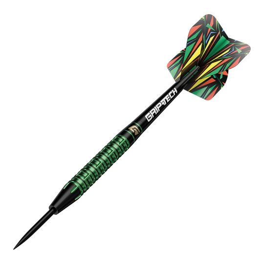GOAT Athlete Green Tungsten Steeldarts Das Bild zeigt einen weiteren GOAT Athlete Tungsten Steeldart. Das Produkt zeichnet sich durch Präzision aus.