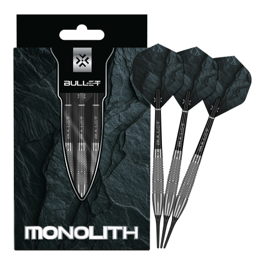 Bullet Monolith Softdarts - 20g Zu sehen sind die Bullet Monolith 20g Soft Darts. Das Produkt ist besonders langlebig und hochwertig verarbeitet.