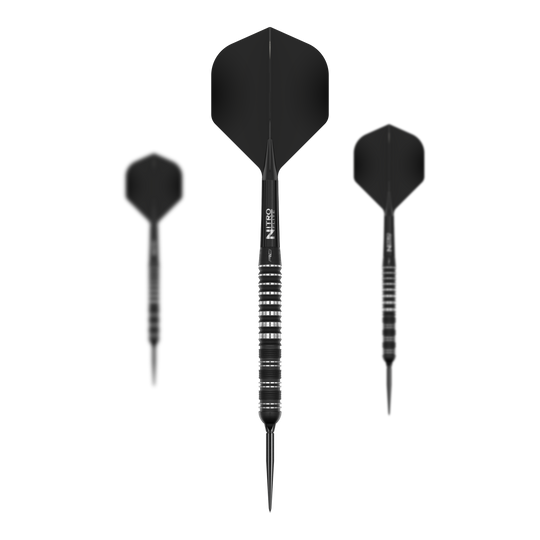 Red Dragon Sable Parallel Switch Point Steeldarts Gezeigt wird ein Set der Red Dragon Sable Parallel Switch Point Steeldarts. Das Set enthält drei Darts in silberner Farbe.