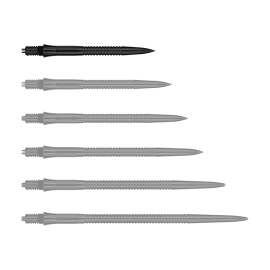 Caliburn EZ-EVO Dartspitzen - Grooved - Schwarz Caliburn EZ-EVO Dartspitzen - Grooved - Schwarz