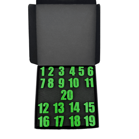 McDart Dartboard Steckzahlen / Zahlenring Classic Abgebildet ist eine rechteckige Box für Dartzubehör. Die Box ist kompakt und robust.