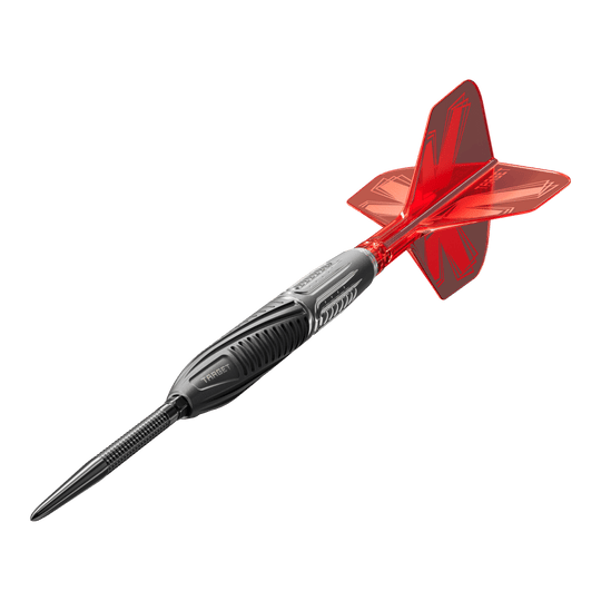 Target Shift Swiss Point Steeldarts Das Bild zeigt die Target Shift Swiss Point Steeldarts. Die Details der Spitzen und Griffflächen sind deutlich erkennbar.