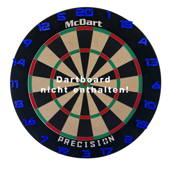 McDart Dartboard Steckzahlen / Zahlenring Cyber Das Bild zeigt das Cyber Blau Board. Das Produkt hat ein auffälliges blaues Design.