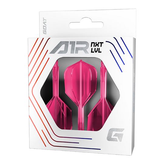 GOAT A1R No6 Flight-Shaft-System - Neon Pink Das Bild zeigt das GOAT A1R No6 Flight-Shaft-System in Neon Pink. Es ist ein moderner Flight-Shaft für Darts.