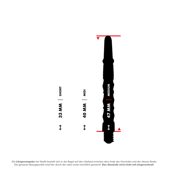 Harrows Carbon ST Shafts - Schwarz