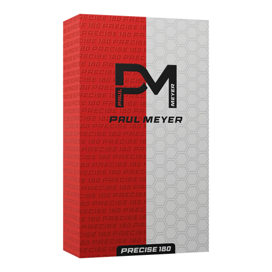 Precise 180 Paul Meyer Version 1 Steeldarts Hier sind die Precise 180 Paul Meyer Version 1 Steeldarts zu sehen. Sie sind ideal für ambitionierte Dartsportler.