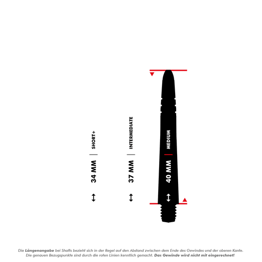 Winmau Vecta Shafts - Gelb