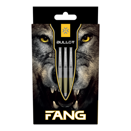 Bullet Fang Steeldarts Das Bild zeigt die Bullet Fang Steeldarts. Die Steeldarts sind detailliert abgebildet.