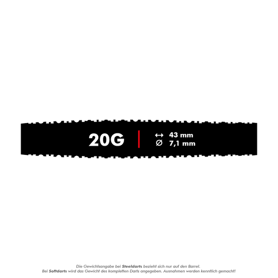 Shot ZEN Missile Softdarts - 20g Zu sehen sind die Shot ZEN Missile Softdarts - 20g. Diese Softdarts zeichnen sich durch ihre besondere Form und Verarbeitung aus.