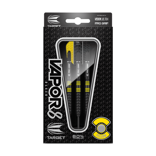 Target Vapor8 Black Yellow Steeldarts