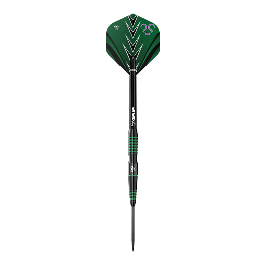 Bulls Brian Raman G2 Steeldarts Dieses Bild zeigt die Bulls Brian Raman G2 Steeldarts. Die Darts zeichnen sich durch ihr präzises Design aus.