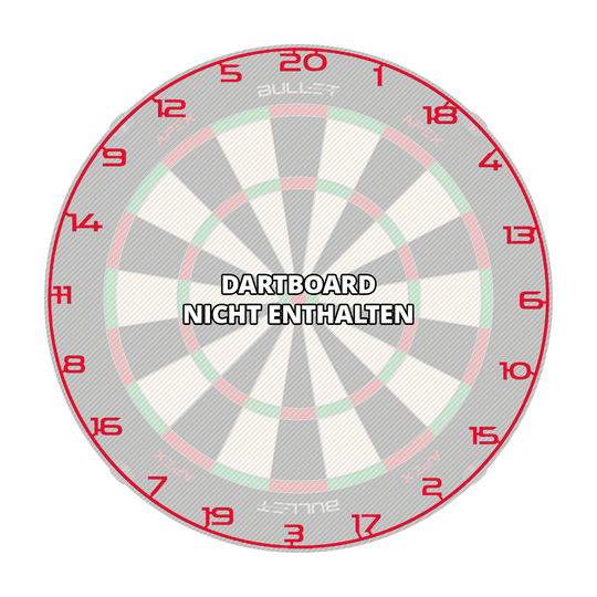 Bullet Dartboard Zahlenring Das Bild zeigt einen weiteren roten Zahlenring für ein Dartboard. Die Datei heißt BT1000120_Bullet_Dartboard_Zahlenring_Rot_3.