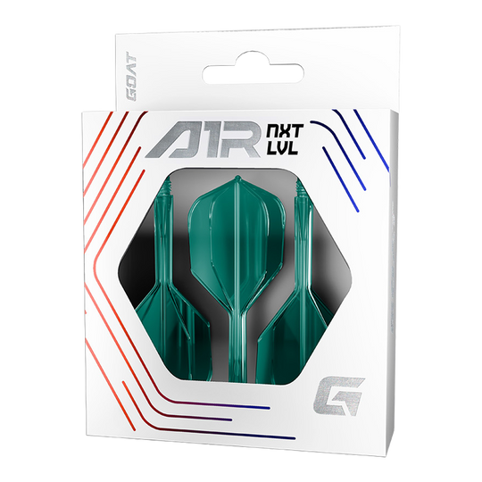 GOAT A1R No6 Flight-Shaft-System - Grün Das Bild stellt das GOAT A1R No6 Flight-Shaft-System in Grün dar. Dieses Produkt wird im Dartsport eingesetzt.