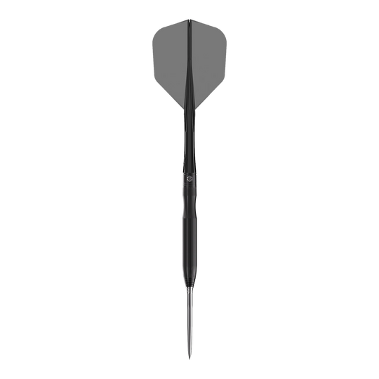 Caliburn Chord C1 Steeldarts - 21,5g Hier ist der Caliburn Chord C1 Steeldart mit 21,5g zu sehen. Der Dartpfeil ist aus der Nähe fotografiert.