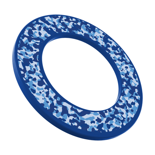 McDart Camo Dartboard Surround Bild des DBS-CAMO6 McDart Camo Dartboard Surround in Marine-Blau. Das Produkt bietet Schutz für Dartboards und deren Umgebung.