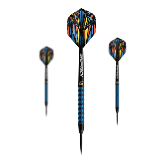 GOAT Athlete Blue Tungsten Steeldarts Das Bild zeigt die GOAT Athlete Black Tungsten Steeldarts. Die Darts sind für professionelle Spieler geeignet.