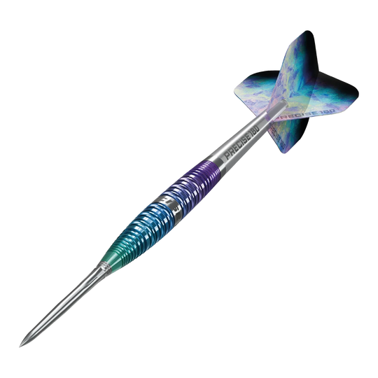 Precise 180 Northern Lights Steeldarts Abgebildet sind die Precise 180 Northern Lights Steeldarts. Die Steeldarts zeichnen sich durch ihr spezielles Design aus.