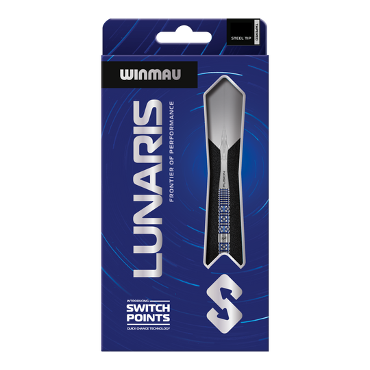 Winmau Lunaris Tapered Switch Point Steeldarts Abgebildet sind die Winmau Lunaris Tapered Switch Point Steeldarts. Diese Steeldarts besitzen ein modernes, abgestimmtes Design für Dartspieler.