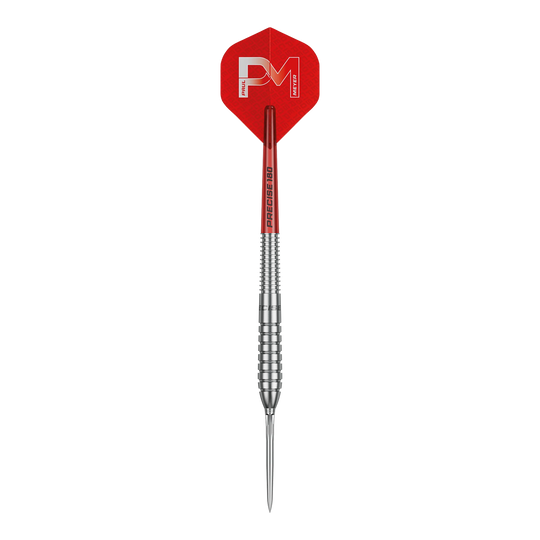 Precise 180 Paul Meyer Version 1 Steeldarts Abbildung der Precise 180 Paul Meyer Version 1 Steeldarts. Diese Darts sind für präzises Werfen konzipiert.