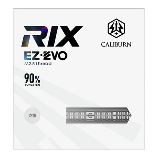 Caliburn Rix EZ-EVO R1 Steeldarts Zu sehen sind die Caliburn Rix EZ-EVO R1 Steeldarts. Diese Darts zeichnen sich durch ihr modernes Design und ihre hohe Qualität aus.