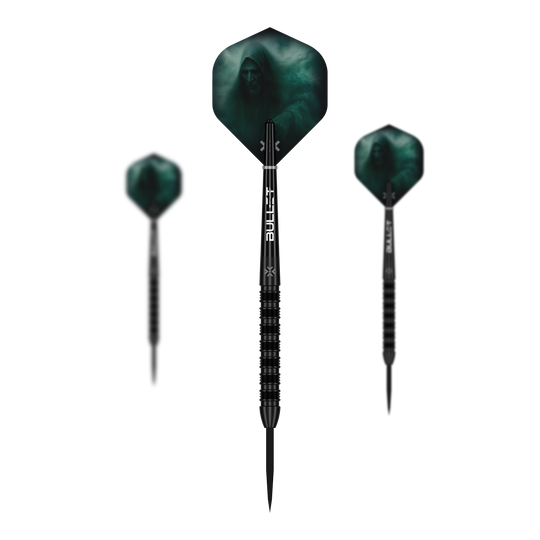 Bullet Shadow Steeldarts Abgebildet ist das Set Bullet Shadow Steeldarts. Das Set besteht aus mehreren Steeldarts mit elegantem Aussehen.