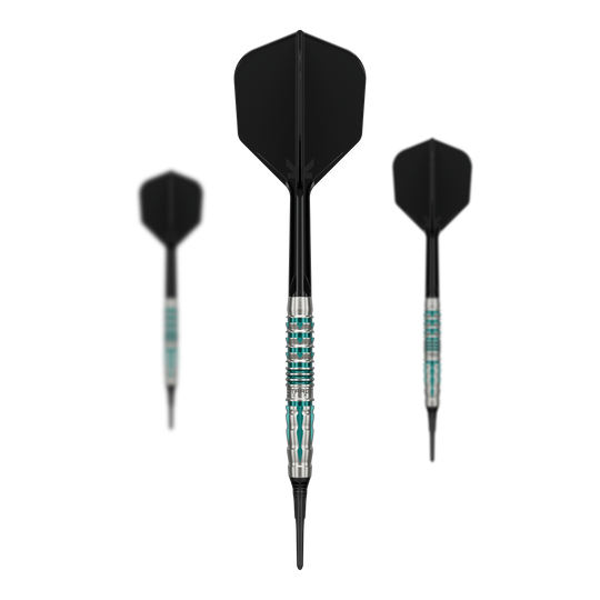 Target Black Marque Pierce Softdarts - 18,5g Hier wird das Set der Target Black Marque Pierce Softdarts - 18,5g abgebildet. Das Set eignet sich perfekt für ambitionierte Dartspieler.