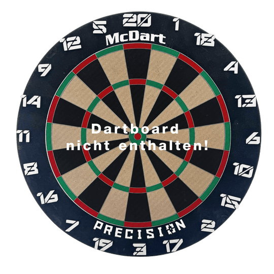 McDart Dartboard Steckzahlen / Zahlenring Cyber Das Bild zeigt ein Objekt mit dem Dateinamen 'Cyber wei Board'. Das Objekt befindet sich auf einem Brett und ist weiß.