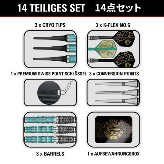 Target Japan The Rising Miracle Combination Limited Edition Softdarts - 21,5g