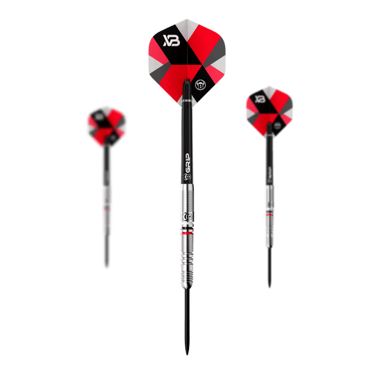 Bulls Xanti Van Den Bergh Steeldarts - 22g Dargestellt sind die Bulls Xanti Van Den Bergh Steeldarts - 22g im Set. Perfekt für ein vollständiges Dart-Erlebnis.