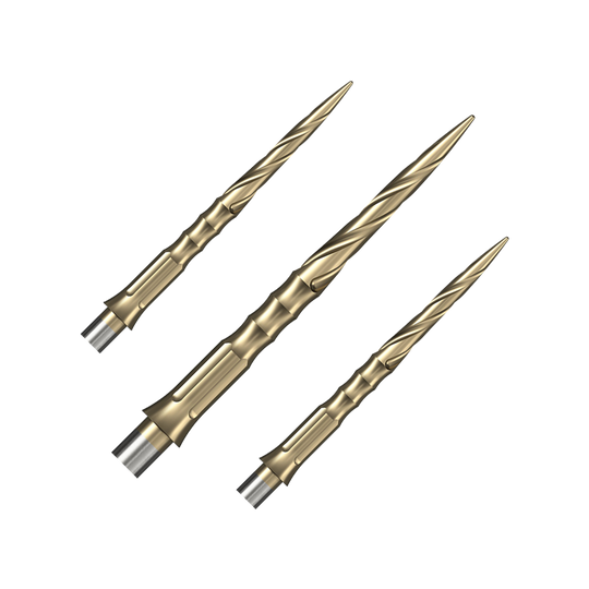 Mission Caliburn System Steeldartspitzen - Spiro - No Lip - Gold - 28mm