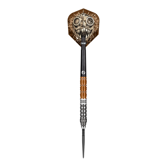 Shot Gnarly Gnasha Turbo Point Steeldarts - 23g Hier sieht man den Shot Gnarly Gnasha Turbo Point Steeldart mit 23g aus einer anderen Perspektive. Das Produkt überzeugt durch seine hochwertige Verarbeitung.