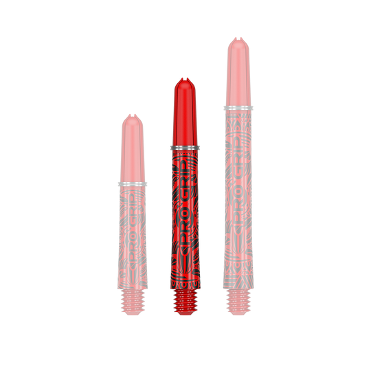Target Pro Grip Ink Shafts - 3 Sets - Rot