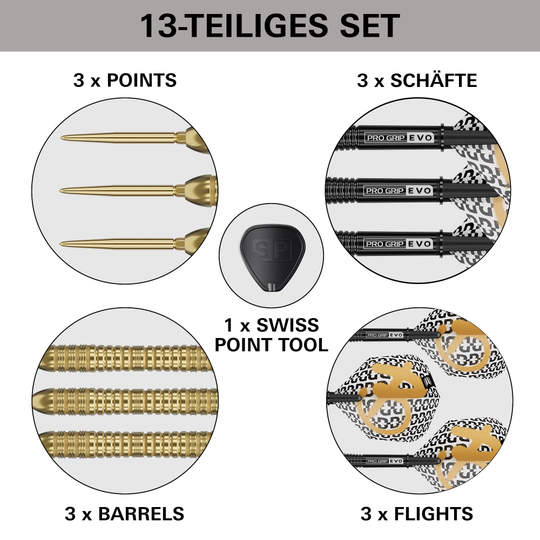 Target Bolide Envy 04 Swiss Point Steeldarts Das Bild zeigt die Target Bolide Envy 04 Swiss Point Steeldarts. Diese Darts bieten Präzision und Qualität für das Dartspiel.