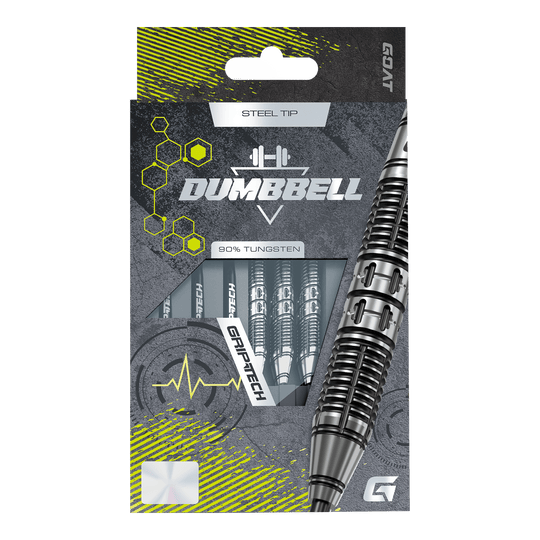 GOAT Dumbbell Steeldarts Hier sieht man die GOAT Dumbbell Steeldarts. Die Steeldarts besitzen ein unverwechselbares Aussehen.