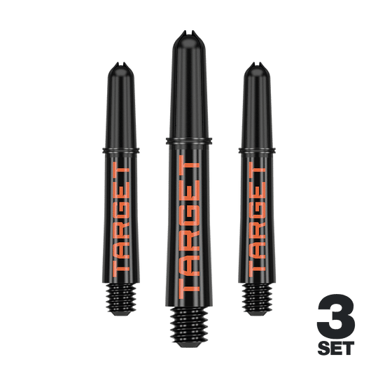 Target Pro Grip TAG Shafts - 3 Sets - Schwarz Orange