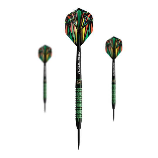 GOAT Athlete Green Tungsten Steeldarts GOAT Athlete Tungsten Steeldarts sind als Set abgebildet. Die Darts zeichnen sich durch hochwertige Verarbeitung aus.
