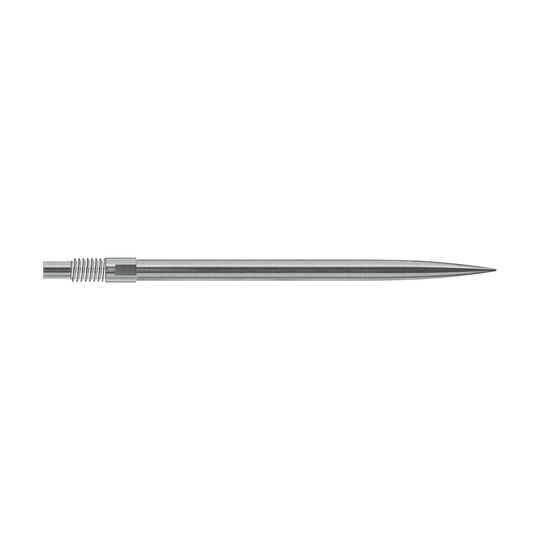 Harrows Quick Point Dartspitzen - Silber Das Bild zeigt vermutlich silberne Dartspitzen von Harrows in 40mm Länge. Der Dateiname lautet 'QP23950_Harrows_QuickPoint_Dartspitzen_Silber_40mm_2'.