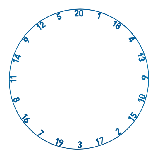Das Bild zeigt ONE1090_Precise180_OnePiece_Lasercut_Zahlenring_ArcticBlue_1. Die Abbildung dient zur Veranschaulichung dieses Produkts oder Dateinamens.