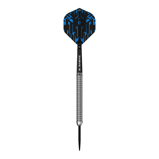 Ein Bild mit dem Dateinamen M002000_Mission_Jack_Tweddell_Silver_Steeldarts_1. Das Bild stellt vermutlich einen silbernen Steeldart dar.