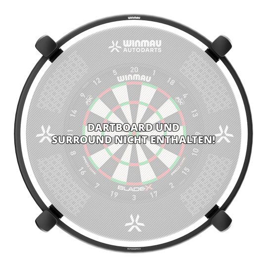 Winmau Autodarts X Autoscoring-System Hier sieht man das Winmau Autodarts X Autoscoring-System. Das innovative System speichert und analysiert Dartscores automatisch.