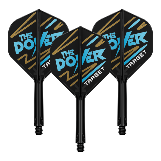 Dieses Bild zeigt einen K-Flex Phil Taylor Dart Flight im No2 Standardformat. Das Set umfasst Flights mit einer Länge von 26mm.