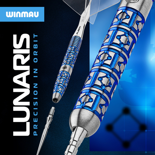 Winmau Lunaris Tapered Switch Point Steeldarts Abgebildet sind die Winmau Lunaris Tapered Switch Point Steeldarts. Sie zeichnen sich durch eine besondere Form und hochwertige Verarbeitung aus.