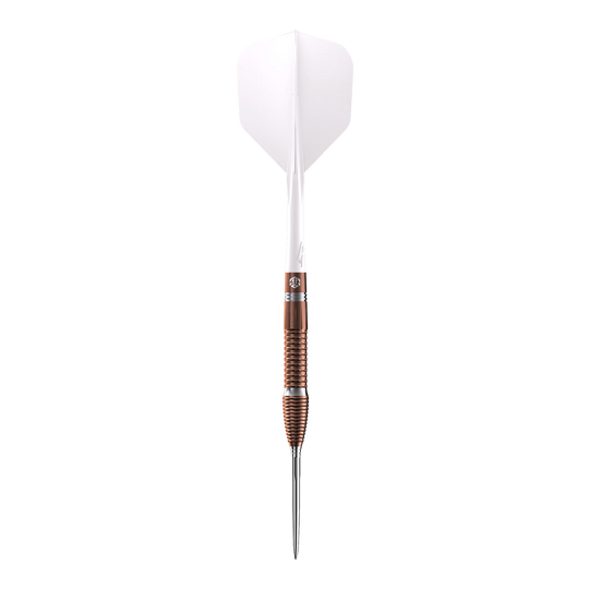 Caliburn Big Cats Lion Steeldarts Zu sehen ist ein einzelner Steeldart aus der Caliburn Big Cats Lion Serie. Die Struktur und Details des Darts sind klar zu erkennen.