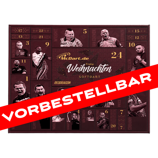 McDart Premium Adventskalender 2026 für Softdart-Spieler McDart Premium Adventskalender 2026 für Softdart-Spieler