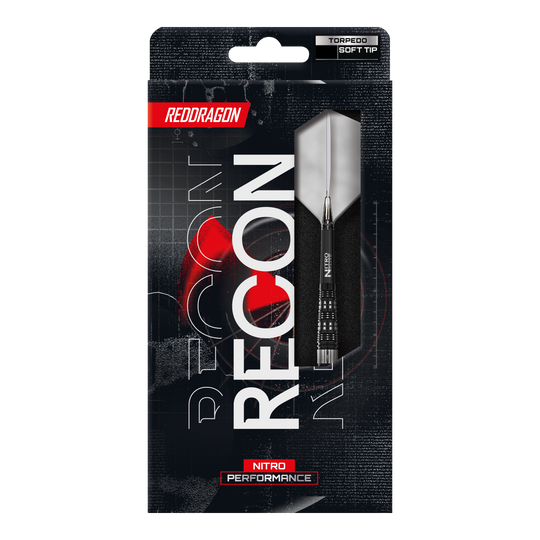 Red Dragon Recon Torpedo Softdarts - 20g Das Foto zeigt die Red Dragon Recon Torpedo Softdarts - 20g. Die Darts sind für Softdart-Spiele geeignet und wirken robust.