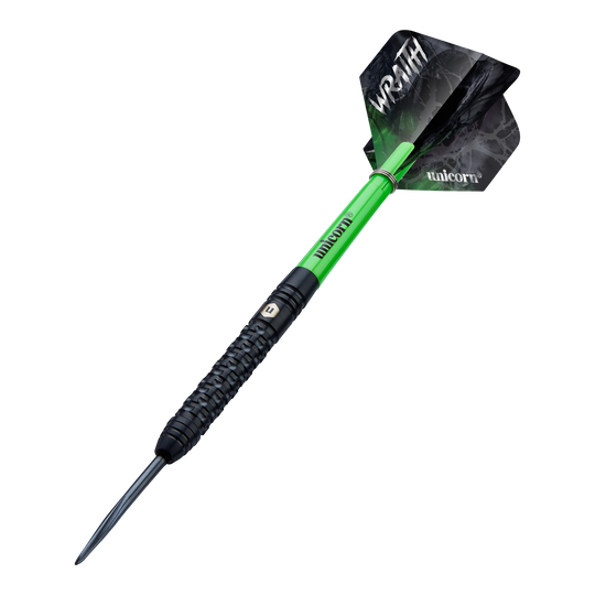 Unicorn Wraith Steeldarts Mehrere Unicorn Wraith Steeldarts liegen eng nebeneinander. Details der Oberfläche zeigen sich deutlich.