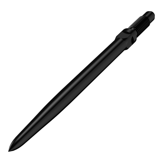 Bulls NL Convertible Point Dartspitzen - Smooth - Schwarz Das Bild zeigt einen Artikel mit dem Namen BU57700_BullsNL_Convertible_Points_Smooth_Schwarz_32mm_2. Abgebildet sind wahrscheinlich schwarze, glatte Dartspitzen in der Größe 32 mm.