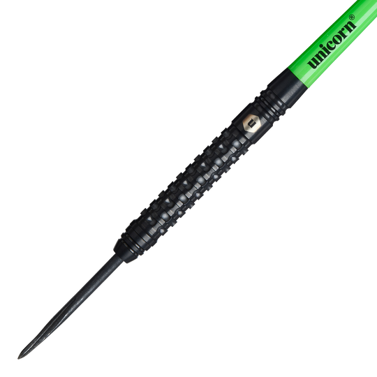 Unicorn Wraith Steeldarts Unicorn Wraith Steeldarts sind als Set angeordnet. Die Barrels sind auffällig gestaltet.