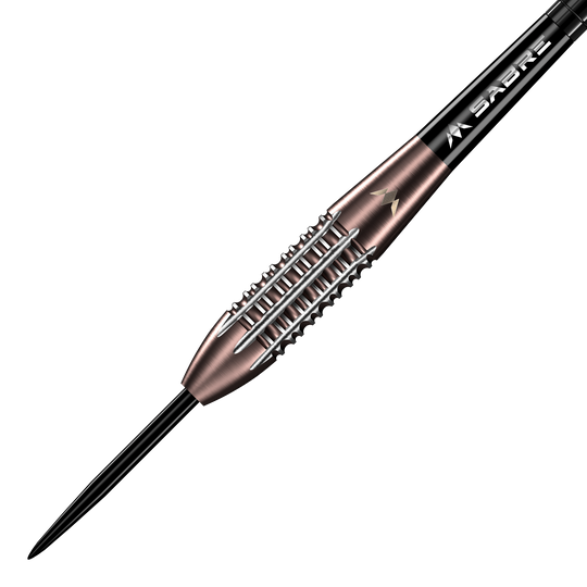 Mission Arkitekt Bronze Silika PVD Steeldarts - 23,5g Das Bild zeigt die Mission Arkitekt Bronze Silika PVD Steeldarts mit einem Gewicht von 23,5g. Die Steeldarts haben ein elegantes Bronze-Design.